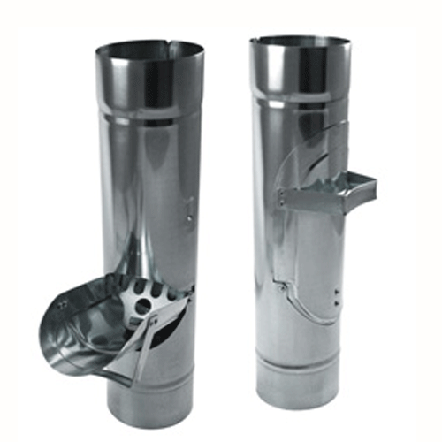 Zambelli 3" Inline Downspout Cleanouts for ZInc Half-Round Gutter Systems