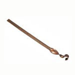 7.6" Copper Gutter Strap with Twist