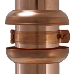 4" Copper Downspout Bracket Cover