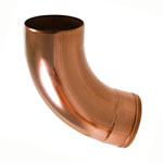 4" Beaded Copper 72° Ground Elbows