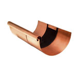 7.6" Copper Half-Round Gutter Expansion Joint