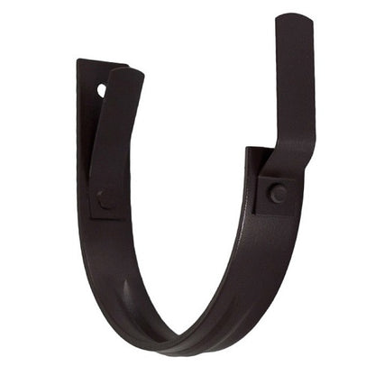 Half-Round Painted Steel Fascia Mount Gutter Hangers - 6"