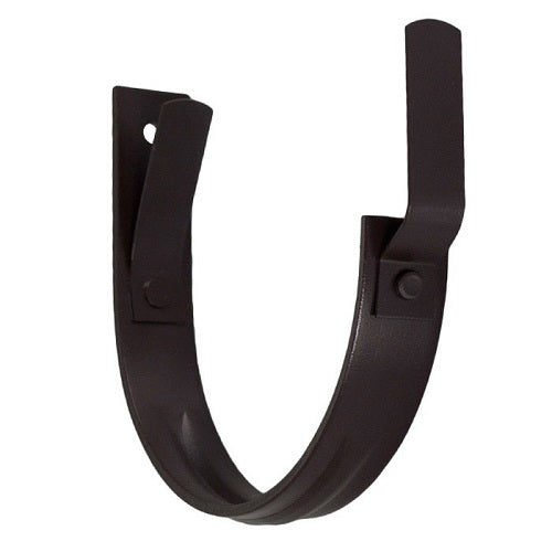 Half-Round Painted Steel Fascia Mount Gutter Hangers - 7.6"