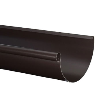 Half-Round Painted Steel Gutter by Zambelli - 5" x 10'0"