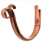 6" Double Curl Copper Gutter Hangers - Fascia Mount