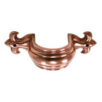 4" Fleur-de-Lis Copper Plated Brass Downspout Bracket