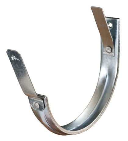 Half-Round Galv. Steel Fascia Mount Gutter Hangers - 6"