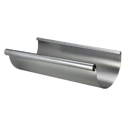 Half-Round Galvanized Steel Gutter by Zambelli - 5" x 18'0"