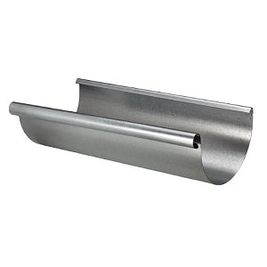 Half-Round Galvanized Steel Gutter by Zambelli - 5" x 10'0"