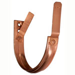 4" Heavy Duty Copper Half-Round Gutter Hangers - Fascia Mount