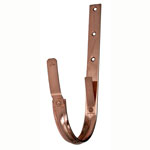 6" Heavy Duty Copper Half Round Gutter Hangers - Roof Mount