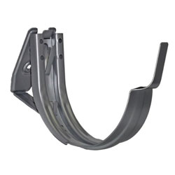 Half-Round Adjustable Painted Steel Gutter Hangers - 5"