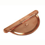 5" Universal Flat Copper Gutter Endcap