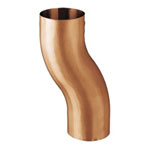 2 Inch Copper Offset Downspout for Copper Half Round Gutter