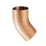 Copper 40° Elbows for Copper Half-Round Gutter Systems