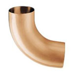Copper 85° Elbows for Copper Half-Round Gutter Systems