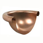 Spherical Copper Gutter Endcap